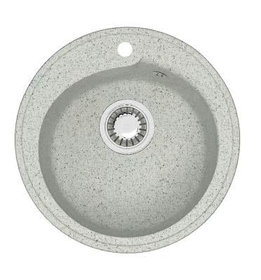 Мраморная мойка для кухни ZETT lab модель 4/Q10 светло-серый