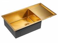 Мойка для кухни Paulmark WING PM217844-BG брашированное золото