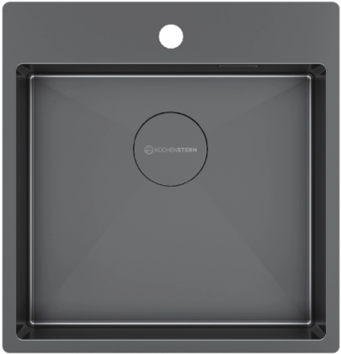 Кухонная мойка Kuchenstern WERK 50 вороненая  сталь 506GM50