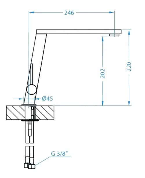 Смеситель для кухни Alveus Choice CHR-BR брашированный хром