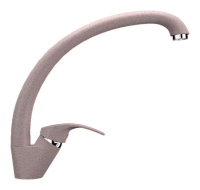 Смеситель для кухни Ulgran U-007 розовый