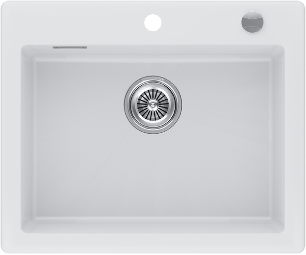 Кухонная мойка Kuchenstern TOPKERAM 60 KeraPlus кристально белый 302KW30 
