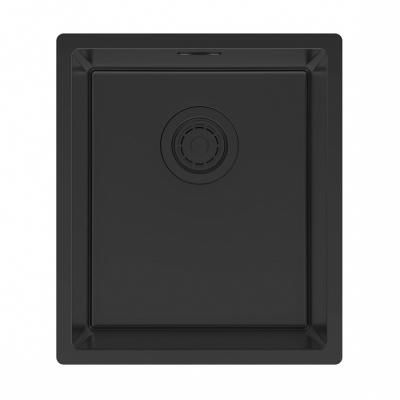 Кухонная мойка Paulmark LASSAN 38 UNI LA38-MBN матовый черный NANO-PVD