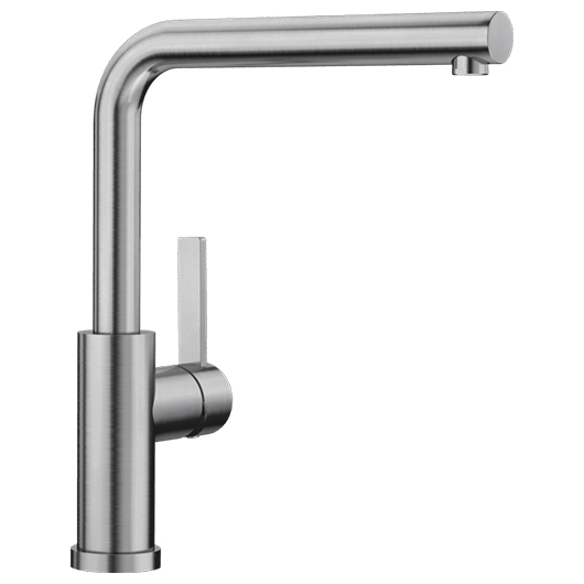 Смеситель для кухни Blanco LANORA-F монтаж перед окном, однорычажный, нержавеющая сталь 526179