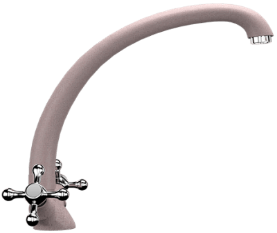 Смеситель для кухни Ulgran U-013 розовый