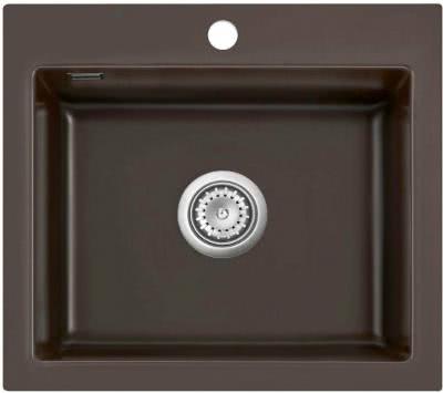 Керамическая мойка SystemCeram Mera 57 темно-коричневый