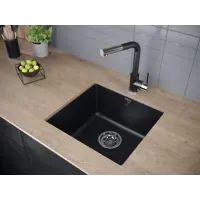 Мойка для кухни Paulmark GERA  PM104546-BLM черный металлик 