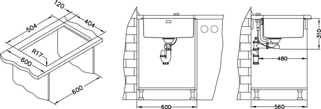 Мойка для кухни Alveus Kombino 50