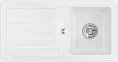 Керамическая мойка SystemCeram Delta 86 глянцевый белый