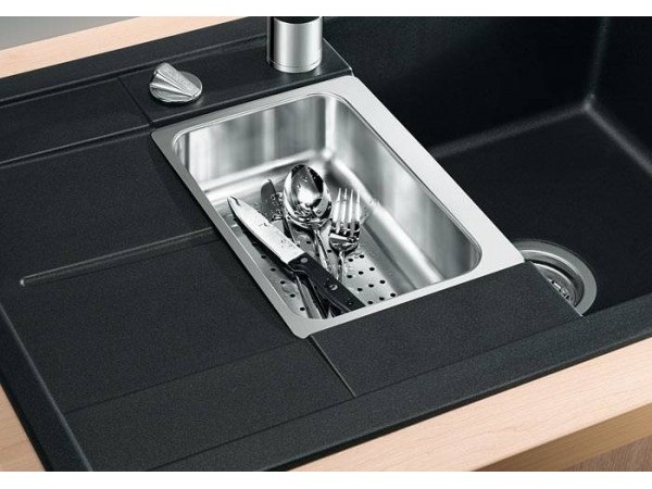 Кухонная мойка Blanco METRA 6 S Compact Silgranit мягкий белый клапан-автомат 527114
