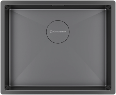 Кухонная мойка Kuchenstern KRAFT 60 вороненая  сталь 502GL50