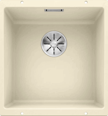 Кухонная мойка Blanco SUBLINE 400-U Silgranit жасмин, отводная арматура InFino 523427