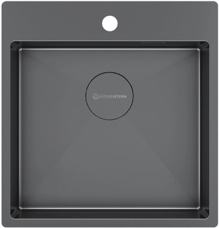 Кухонная мойка Kuchenstern WERK 50 вороненая  сталь 506GM50