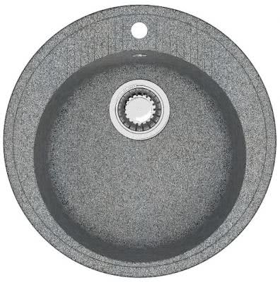 Мраморная мойка для кухни ZETT lab модель 6/Q8 темно-серый