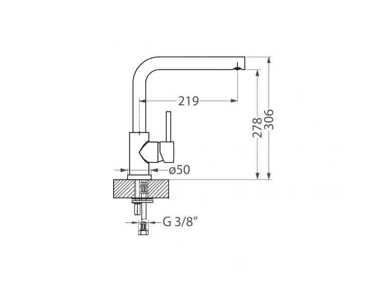 Смеситель для кухни Alveus Selma Granital G91 Carbon
