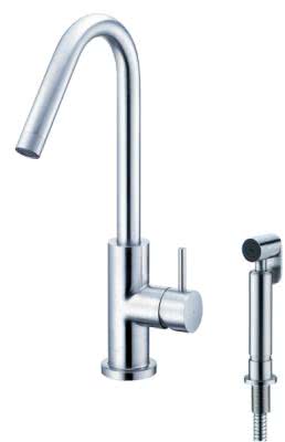 Смеситель для кухни Justime Still One 96-82S1 нержавеющая сталь