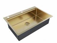 Мойка для кухни Paulmark VAST- PRO PM707551-BG брашированное золото