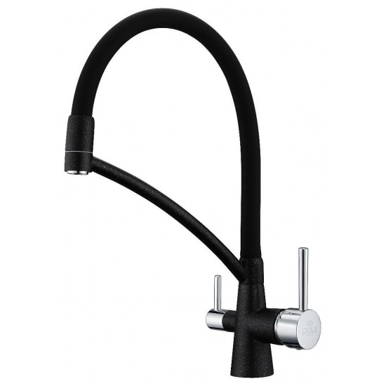 Смеситель для кухни Paulmark SIEGEN Si213111-308 черный