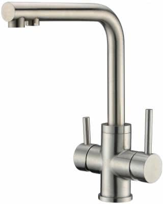 Смеситель для кухни Oulin OL-8021 нерж. сталь, сатин