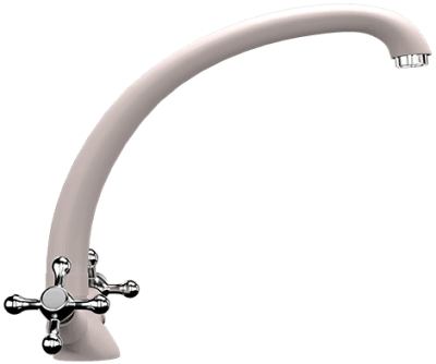 Смеситель для кухни Ulgran U-013 светло-розовый