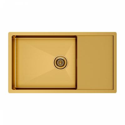 Кухонная мойка Paulmark GERBERG 78F UNI PM217844-BG брашированное золото Кухонная мойка Paulmark GERBERG 78F UNI PM217844-BG брашированное золото