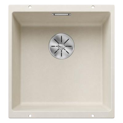 Кухонная мойка Blanco Subline 400-U мягкий белый, отводная арматура InFino