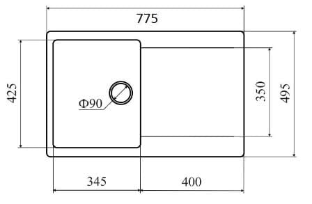 Мойка для кухни Lava L.4 кофе