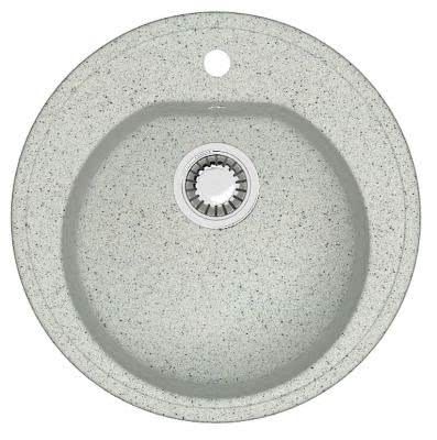 Мраморная мойка для кухни ZETT lab модель 3/Q10 светло-серый