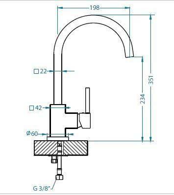 Смеситель для кухни Alveus Lago хром