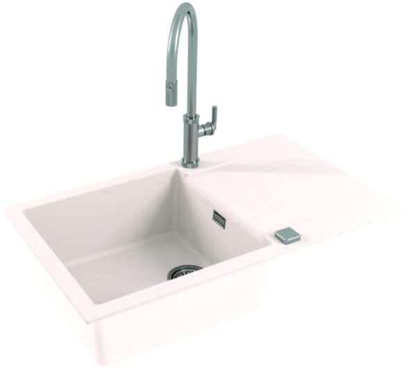 Мойка для кухни Alveus Cadit 40 Arctic G11, клапан-автомат