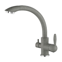 Смеситель для кухни Paulmark ESSEN Es213001-310 две воды серый