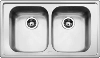 Мойка для кухни Smeg LE862-2 матовая