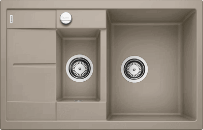 Кухонная мойка Blanco Metra 6 S Compact серый беж клапан-автомат