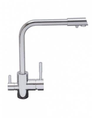 Смеситель для кухни Oulin OL-8073 нерж. сталь, сатин