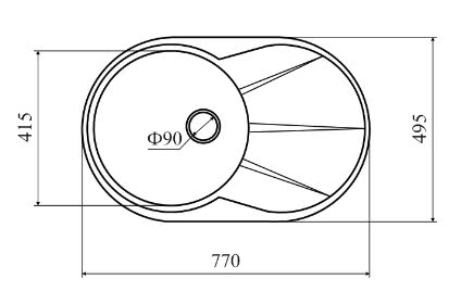 Мойка для кухни Lava E.3 чёрный
