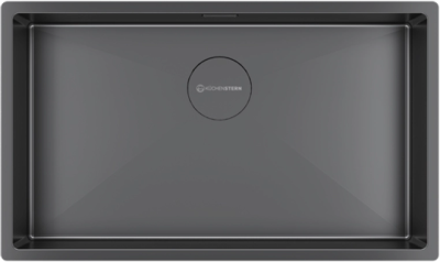 Кухонная мойка Kuchenstern KRAFT 80 вороненая  сталь 504GM50