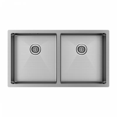 Кухонная мойка Paulmark GERBERG 78/2 UNI PM237844-BS брашированная сталь Кухонная мойка Paulmark GERBERG 78/2 UNI PM237844-BS брашированная сталь
