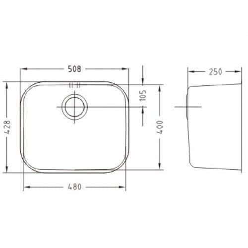 Мойка для кухни Alveus Variant 10 (с увеличенной глубиной чаши)