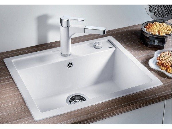 Кухонная мойка Blanco Dalago 6 Silgranit белый клапан-автомат 514199