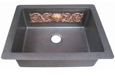 Врезная медная мойка Bronze de Luxe 10305