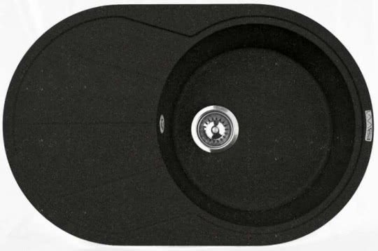 Мойка для кухни Lava E.3 чёрный металлик