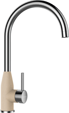 Смеситель для кухни Schock Kavus лунный камень/сталь