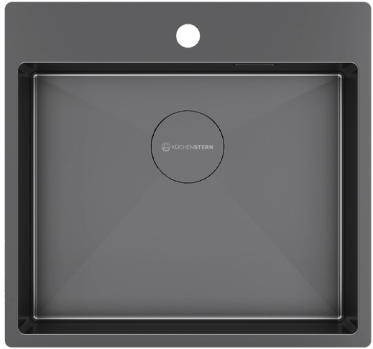 Кухонная мойка Kuchenstern WERK 60 вороненая  сталь 507GM50