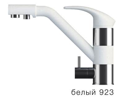 Смеситель для мойки Tolero Дуо белый