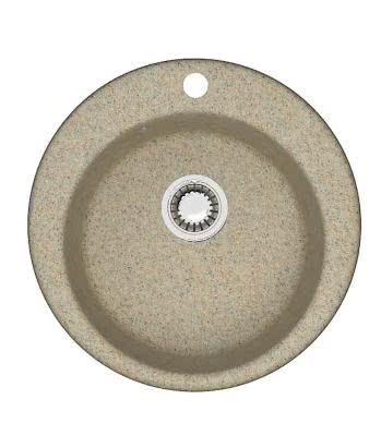 Мраморная мойка для кухни ZETT lab модель 30/Q5 песочный