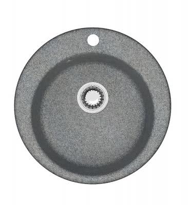 Мраморная мойка для кухни ZETT lab модель 30/Q8 темно-серый
