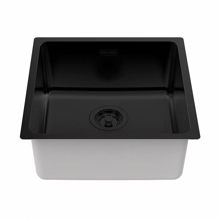 Кухонная мойка Paulmark YUNI 44 UNI  YU44-MBN матовый черный NANO-PVD