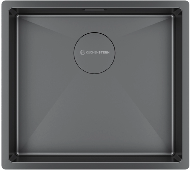 Кухонная мойка Kuchenstern KRAFT 50 вороненая  сталь 501GM50