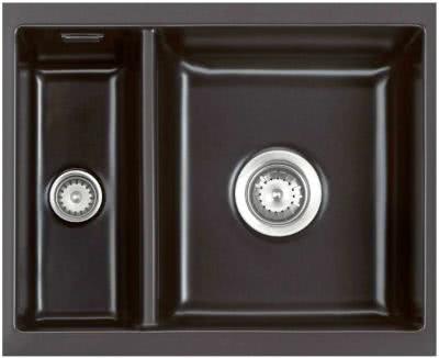 Керамическая мойка SystemCeram Mera 60 U глянцевый черный