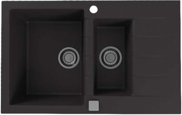 Мойка для кухни Alveus Cadit 70 Carbon G91, клапан-автомат